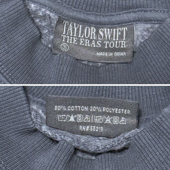 NEW *Authentic* Eras Tour Blue Crewneck Sweatshirt Taylor Swift 2023 size Small - Picture 6 of 6